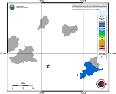 Mappa MCS - territori comuni