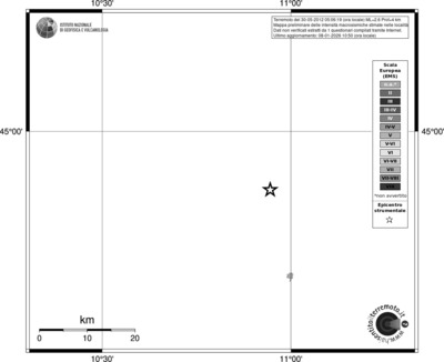 Mappa EMS - territori località
