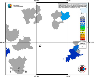 Mappa EMS - territori comuni