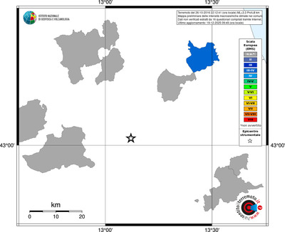 Mappa EMS - territori comuni