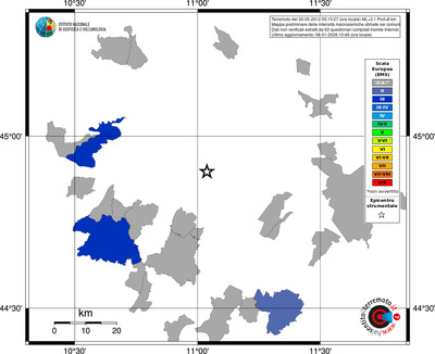 Mappa EMS - territori comuni