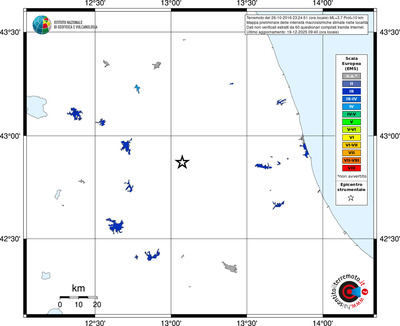 Mappa EMS - territori località