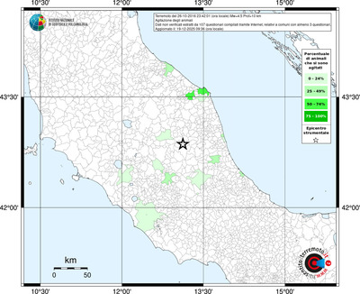 Mappa territorio comunale con almeno 3 questionari