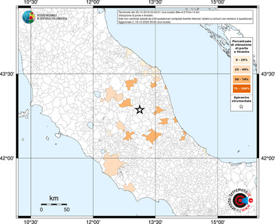 Mappa territorio comunale con almeno 3 questionari