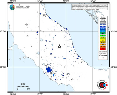 Mappa EMS - territori località
