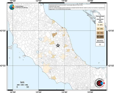 Mappa territorio comunale con almeno 3 questionari