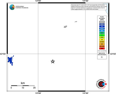 Mappa EMS - territori località