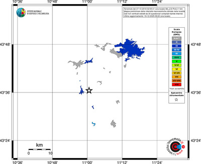Mappa EMS - territori località