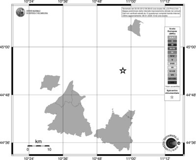 Mappa EMS - territori comuni