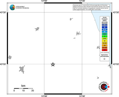 Mappa EMS - territori località