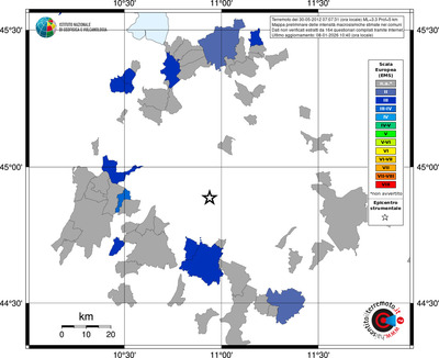 Mappa EMS - territori comuni