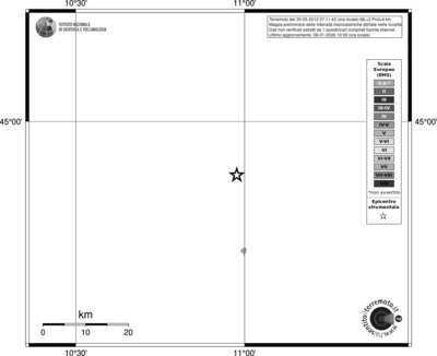 Mappa EMS - territori località