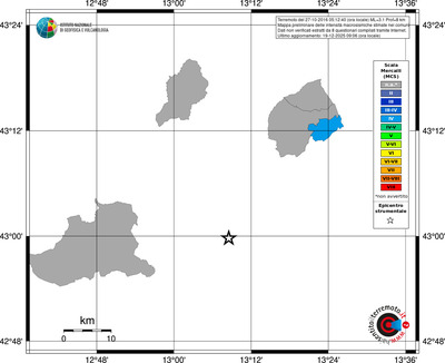 Mappa MCS - territori comuni