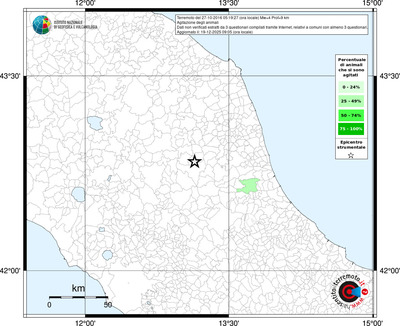 Mappa territorio comunale con almeno 3 questionari