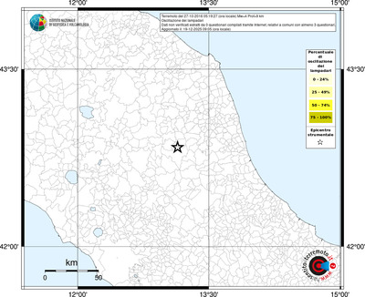 Mappa territorio comunale con almeno 3 questionari