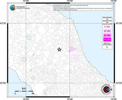 Mappa territorio comunale con almeno 3 questionari
