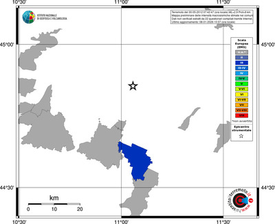 Mappa EMS - territori comuni