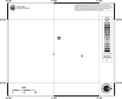Mappa MCS - territori località