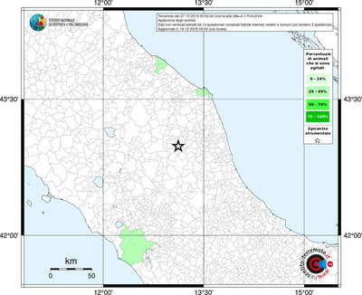 Mappa territorio comunale con almeno 3 questionari
