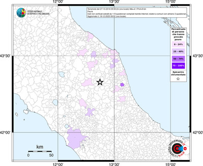 Mappa territorio comunale con almeno 3 questionari