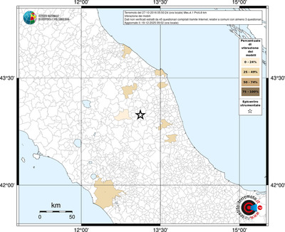Mappa territorio comunale con almeno 3 questionari