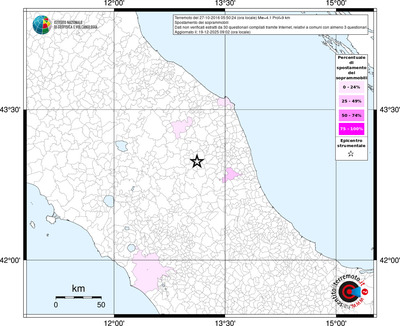 Mappa territorio comunale con almeno 3 questionari