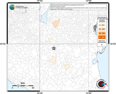Mappa territorio comunale con almeno 3 questionari