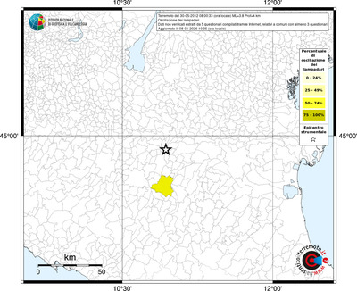 Mappa territorio comunale con almeno 3 questionari