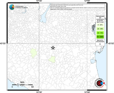 Mappa territorio comunale con almeno 3 questionari