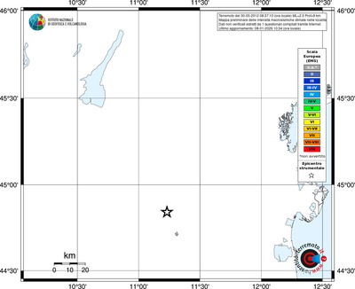 Mappa EMS - territori località
