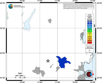 Mappa EMS - territori comuni