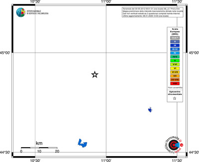 Mappa EMS - territori località