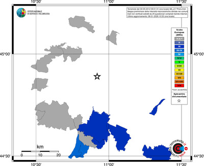 Mappa EMS - territori comuni