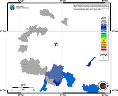 Mappa MCS - territori comuni