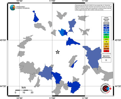 Mappa MCS - territori comuni