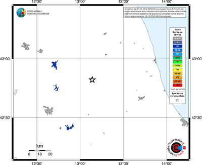 Mappa EMS - territori località