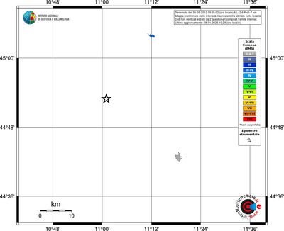 Mappa EMS - territori località