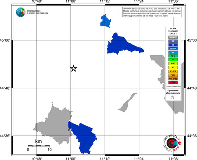 Mappa MCS - territori comuni