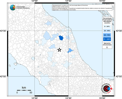 Mappa territorio comunale con almeno 3 questionari