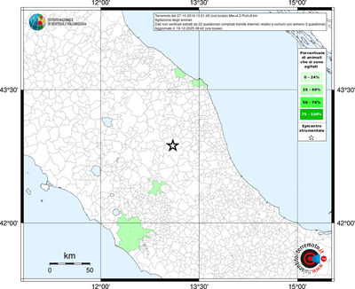 Mappa territorio comunale con almeno 3 questionari