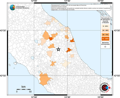 Mappa territorio comunale con almeno 3 questionari