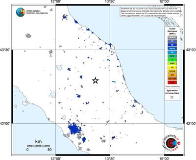 Mappa EMS - territori località
