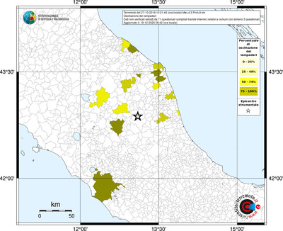 Mappa territorio comunale con almeno 3 questionari