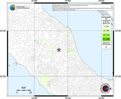 Mappa territorio comunale con almeno 3 questionari