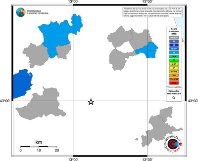 Mappa EMS - territori comuni