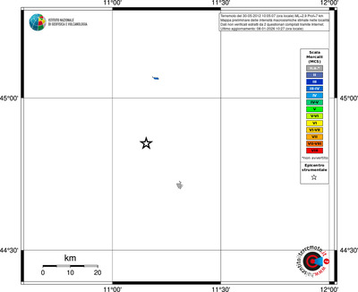 Mappa MCS - territori località