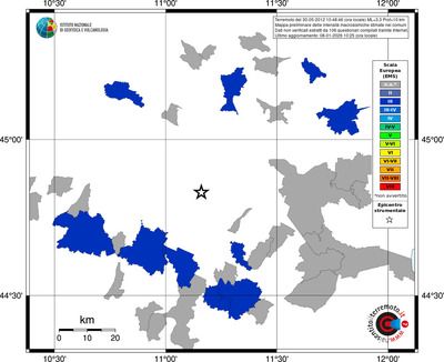 Mappa EMS - territori comuni