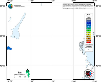 Mappa EMS - territori comuni
