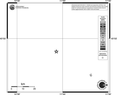 Mappa EMS - territori località
