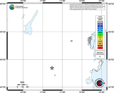 Mappa EMS - territori località
